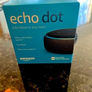 Amazon Echo Dot Brand new— never used, never taken out of box